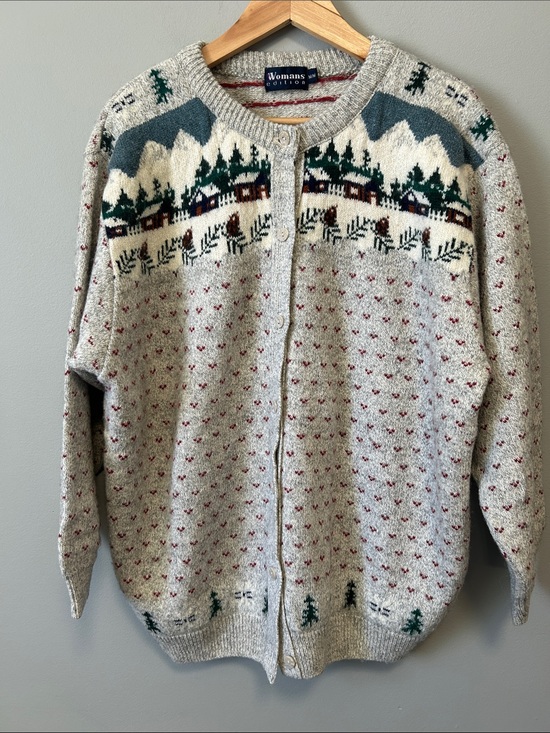 Womens Edition Sweaters - Vintage Women’s Edition Cottagecore Wool Cotton Blend Cardigan Sweater